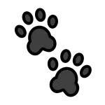 Paw Prints SVG Icon